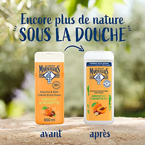 Le petit marseillais gel douche & bain abricots noisette bio 650ml - vue 8