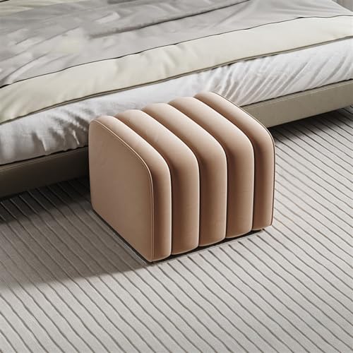 Banco para zapatos de entrada: taburete caqui, sofa auxiliar de sala de estar 4