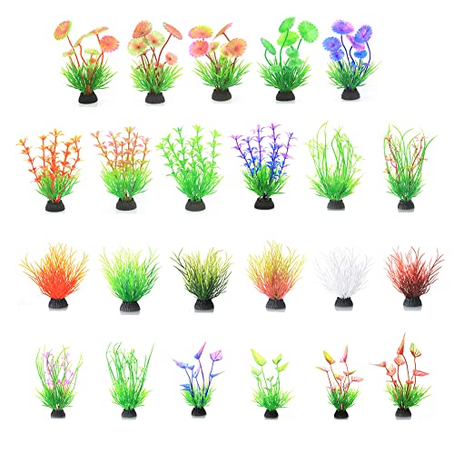 Pilikoll 23 Pezzi Piante da Acquario in Plastica