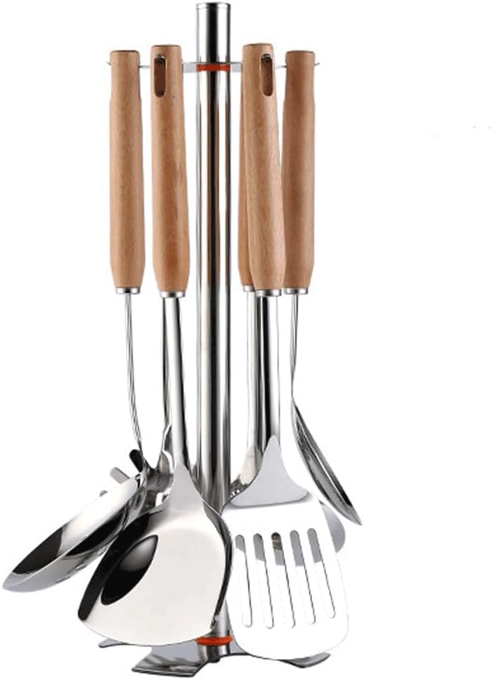 DUYHBAWRS-779 Kitchen Spoon Strong Construction Stainless Steel Kitchen Cooking Spatula Cooking Shovel Materials