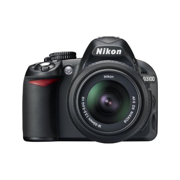 Nikon D3100 14.2MP DSLR Camera with AF-S DX 18-55mm f/3.5-5.6 VR Zoom Lens – (Black) (Discontinued) (Renewed)