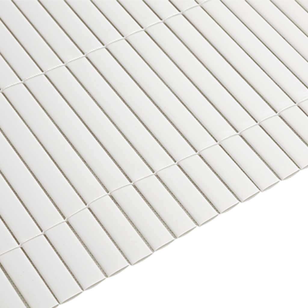 vidaXL Recinzione da Giardino Bifacciale Bianca 1,8x5 m in PVC, Pannello della Recinzione del Giardino, Recinzione in Giardino, Pannello del Giardino