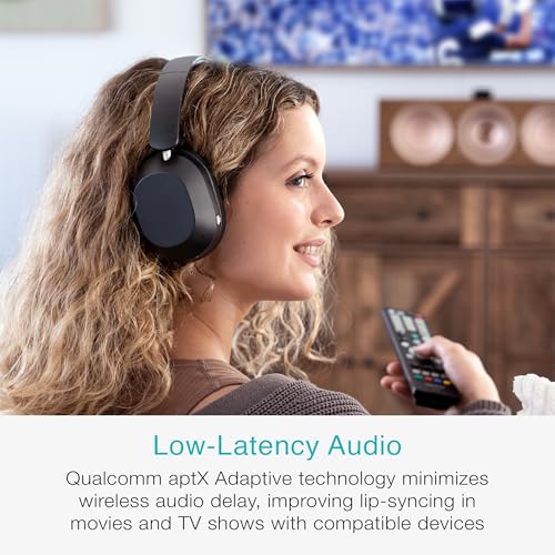Image of MEE audio Matrix Cinema 3D 2026 Bluetooth Over-Ear Headphones with Wireless Charging Pad for TV; Active Noise Canceling, Spatial Audio, 60H Playtime, Hi-Res Stereo with LDAC, aptX Adaptive, & Auracast