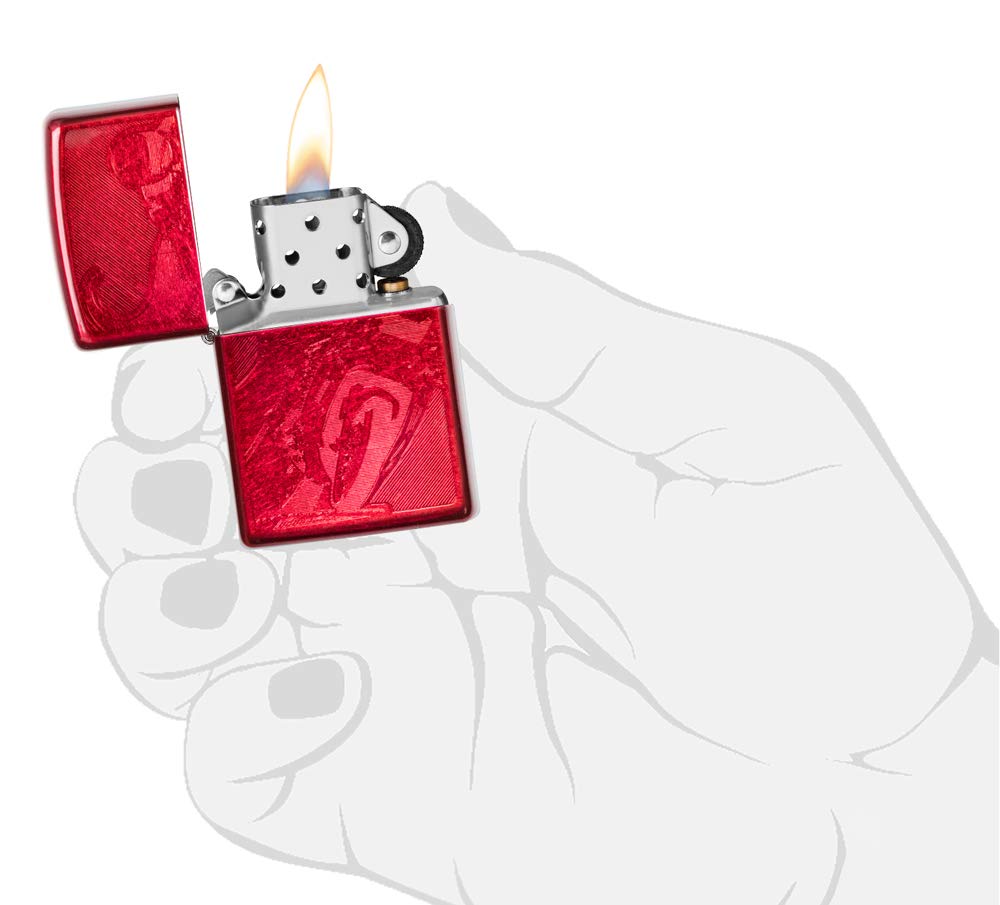 Accendino Zippo EINS Zwei Design | Originale In Ottone, Ricaricabile, Made In USA, Collezione 2020