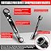 Plumbing Tools, Angle Stop Wrench Kit, Plumbing Wrench. New Compression Angle Stop and Removing the Compression Ring Professional Plumbing Toolset For Easy Angle Stop And Supply Nut Installation