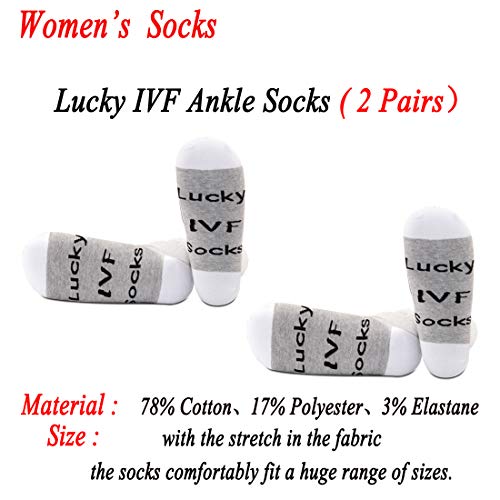 JXGZSO Lucky IVF Socks Lucky Transfer Socks IVF Socks Infertility Socks Transfer Socks2
