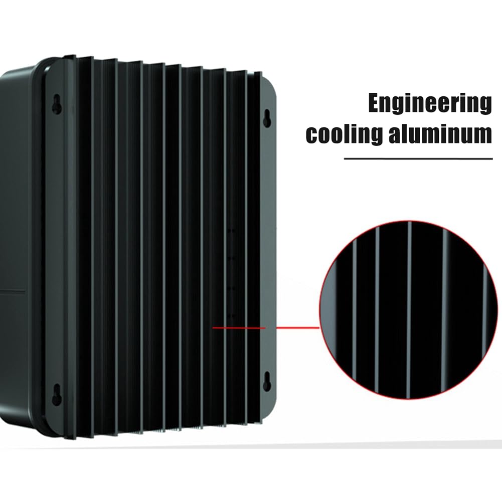 Orton Controlador solar MPPT de 30 A, 12 V, 24 V, adaptación automática, controlador de carga de batería de litio de plomo para panel solar