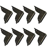 INCREWAY Vintage Corner Protectors,8PCS Retro Metal Corner Protectors Vintage Corner Guards Woode...