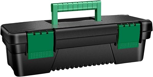 Miniatura 8 de Caja de herramientas pequeña Cajas de herramientas de plástico de 10 pulgadas con asa Bandeja extraíble con doble cerradura Caja de herramientas