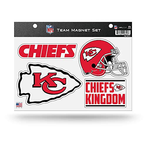 Rico Industries NFL Kansas City Chiefs Alternate Team Magnet Set 8.5″ x 11″ – Home Décor – Regrigerator, Office, Kitchen