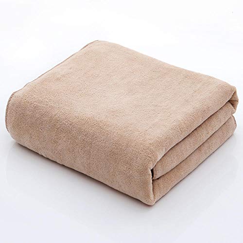 Serviette de bain Salon de beauté serviette de bain extra grande serviette de bain épaississement doux absorbant grosse serviette massage pieds draps de bain serviette de bain-Camel_200x100cm Draps d Cover