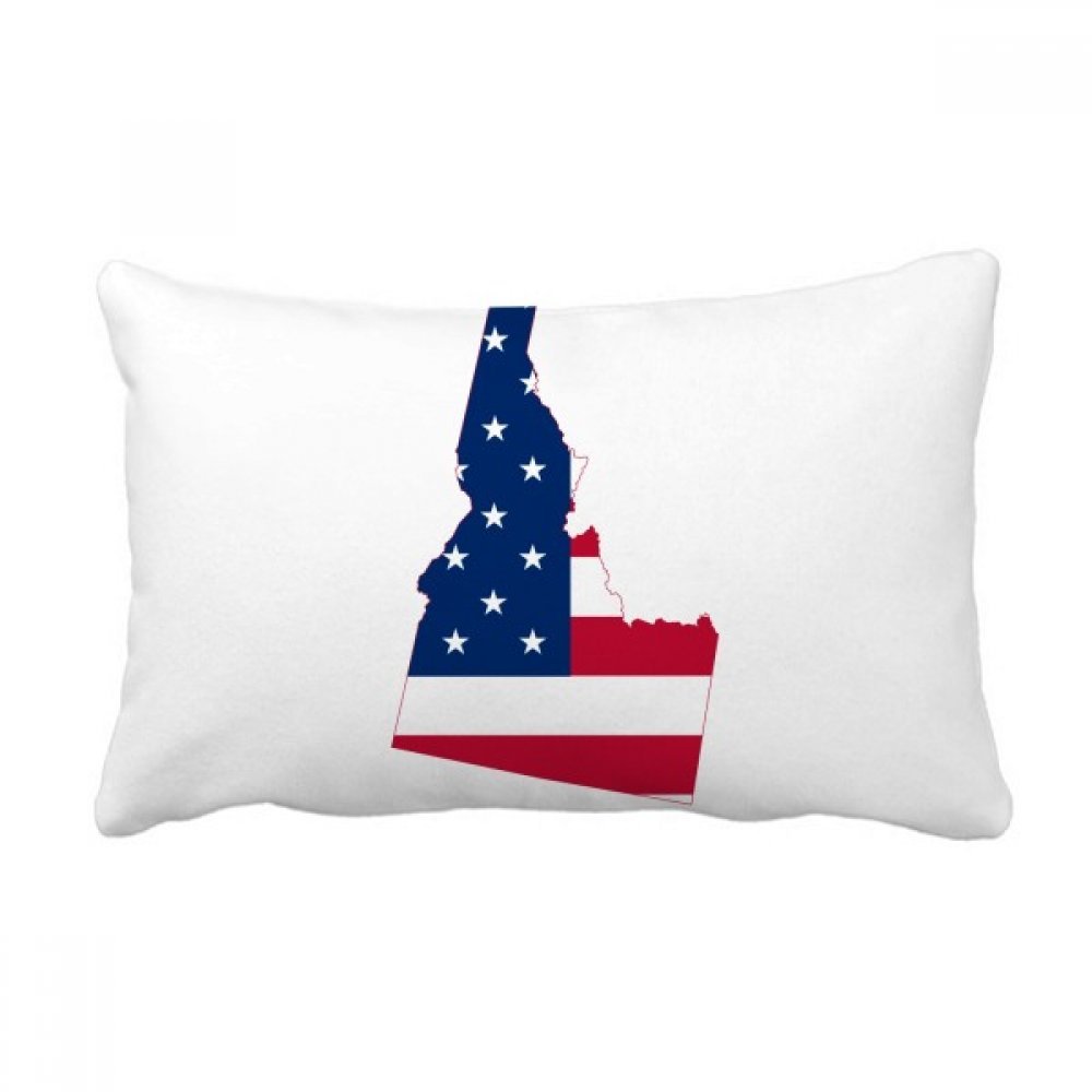 Coussin américain Idaho rectangulaire multicolor 16x24 pouces housse et insert pour salon