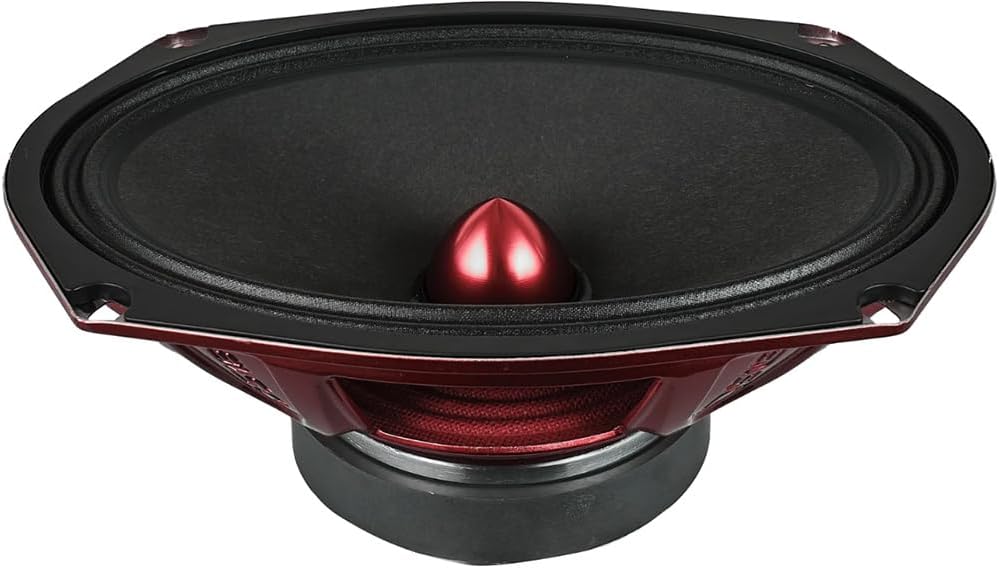 DS18 Speakers 6X9 inch for Ford F-250/F-350/F-450/F-550 2017-2024 Upgrade Kit - Pair of Pro Series with Adapters and Harness, Mid-Range Loudspeakers Car Audio Front Door Speaker PRO-X694BM