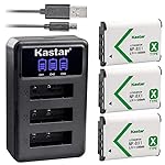 Kastar-Battery-x3-Charger-for-Sony-NP-BX1-HDR-AS200V-HDR-AS30-HDR-AS300-HDR-AS50-HDR-CX240-HDR-CX405-HDR-CX440-HDR-GW66-HDR-GWP88-HDR-MV1-HDR-PJ240-HDR-PJ270-HDR-PJ405-HDR-PJ410-HDR-PJ440-DSC-HX99