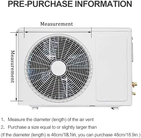Outdoor Air Conditioner Cover Bracket & Deflector Grille - Galvanized Steel Baffle for Condenser Vent Protection, Anti-Direct Blowing, Weatherproof Heating & Cooling Accessory