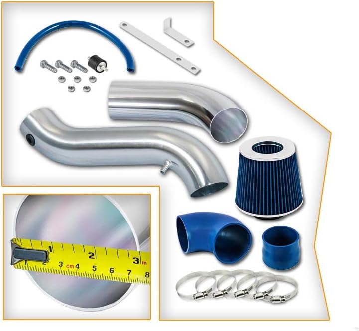Cold Air Intake Kit & Blue Filter Combo Compatible for Dodge 2005-2009 Magnum/Charger 3.5L V6