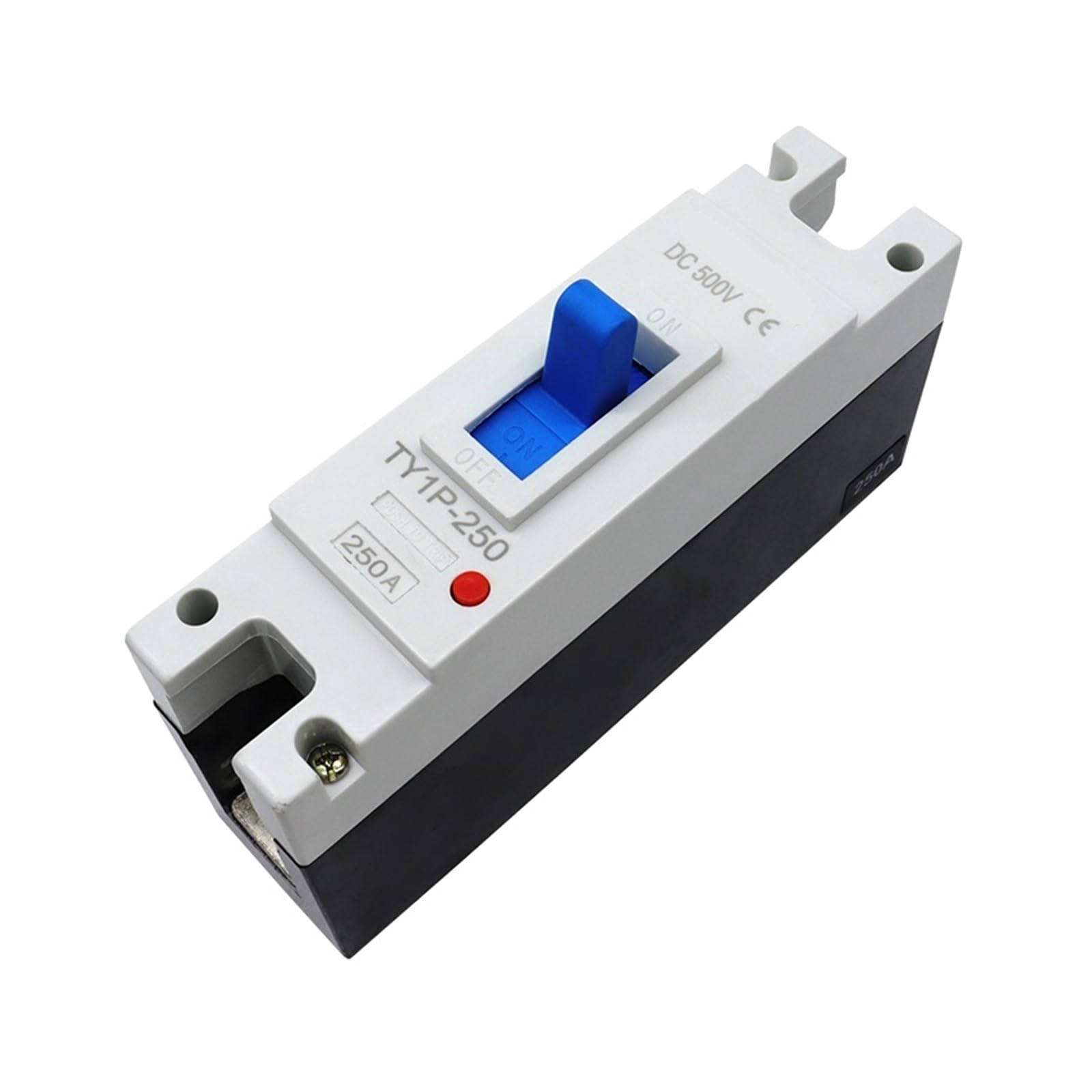 250A 1 biegunowy DC500V DC solarny odlewany wyłącznik zasilania MCCB ochrona przed przeciążeniem Ochrona przełącznika do fotowoltaicznego PV (rozmiar: 1, kolor: 100A)