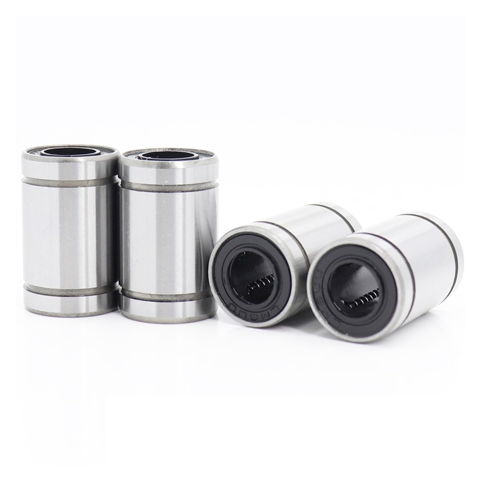 4 Uds rodamientos de Movimiento Lineal LM4UU LM6UU LM8UU LM10UU LM12UU LM13UU LM16UU LM20UU LM25UU rodamientos lineales estándar(Size:LM25UU)
