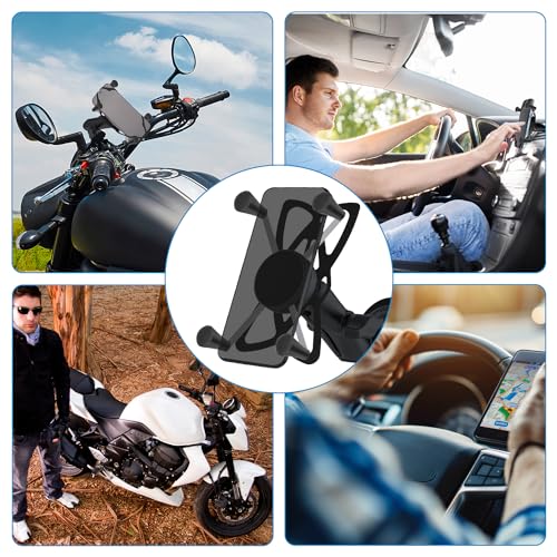 Gummi-Handyhalter, Silikon-Sicherheitsbänder Kompatibel mit X-Grip RAM Rutschfester Fahrrad-Handyhalter Gummiband RAM-Mount-Gummikappen für Fahrrad Motorrad Lenker