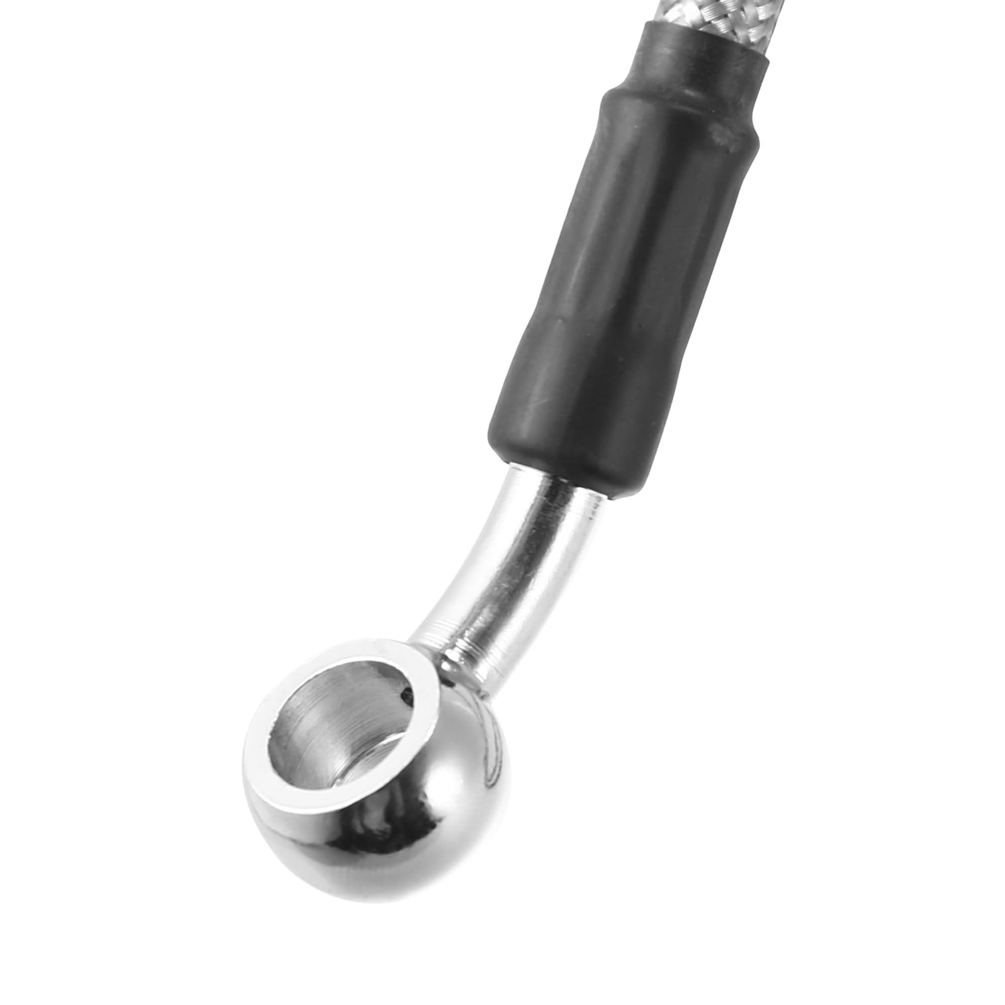 90cm 35.43" Length 10mm ID Motorcycle Hydraulic Brake Line Oil Hose Pipe 28° 0° Stainless Steel