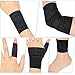 Pangda 12 Pack 1'' x 5 Yards Self Adhesive Bandage Wrap, Black Elastic Breathable Self Adherent Wrap for Sports, Toe, Wrist, Ankle, Swelling Wraps