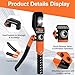 Cupbunny Hydraulic Crimping Tool Kit, Hydraulic Crimping Tool Battery Cable Crimper Wire Crimping Tool For 12AWG-2/0 AWG Copper Aluminum Stainless Steel With 9 Dies