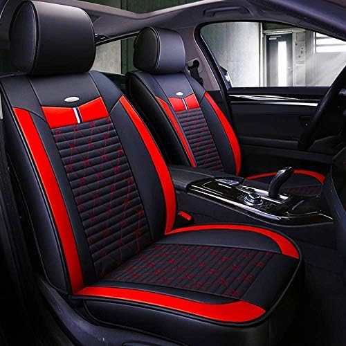 Mopow Universal Fit Car Seat Cover Full Set Car Interior Protector Cushion Rear Cover Adjustable Car Cushion (20-RD)