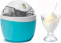 Máquina de Sorvete Elétrica Sorbet Yogurt Refrescante (Azul, 110V)