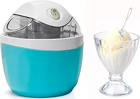 Máquina de Sorvete Elétrica Sorbet Yogurt Refrescante (Azul, 110V)