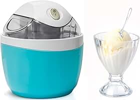 Máquina de Sorvete Elétrica Sorbet Yogurt Refrescante (Azul, 110V)