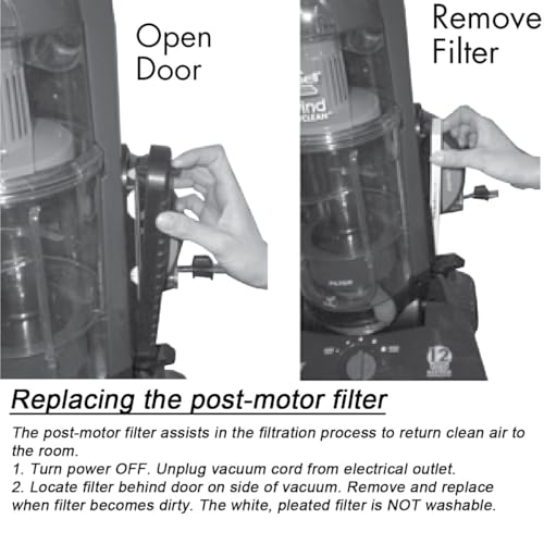 Image of For bissell style 7 filter 32076 Post Motor Replacement HEPA Filter Compatible with Bissell Style 7, 9, 16 filter Upright Vacuum Part 32076. Fits CleanView and PowerGlide Model. 4 Packs