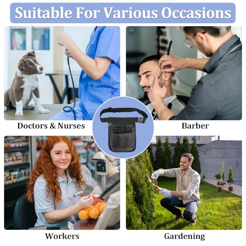 Krankenschwester Tasche, Gürteltasche Werkzeug mit Mehreren Fächern Hüfttasche, Gürteltasche Arbeit mit Verstellbarem Gürtel Krankenschwester Taschen Ideal für Pflegekräfte, Zahnärzte, Tierärzte