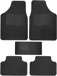 Jogo de Tapetes Automotivos Emborrachados Universal para Carros (Kit 5 Peças Sem Logo)