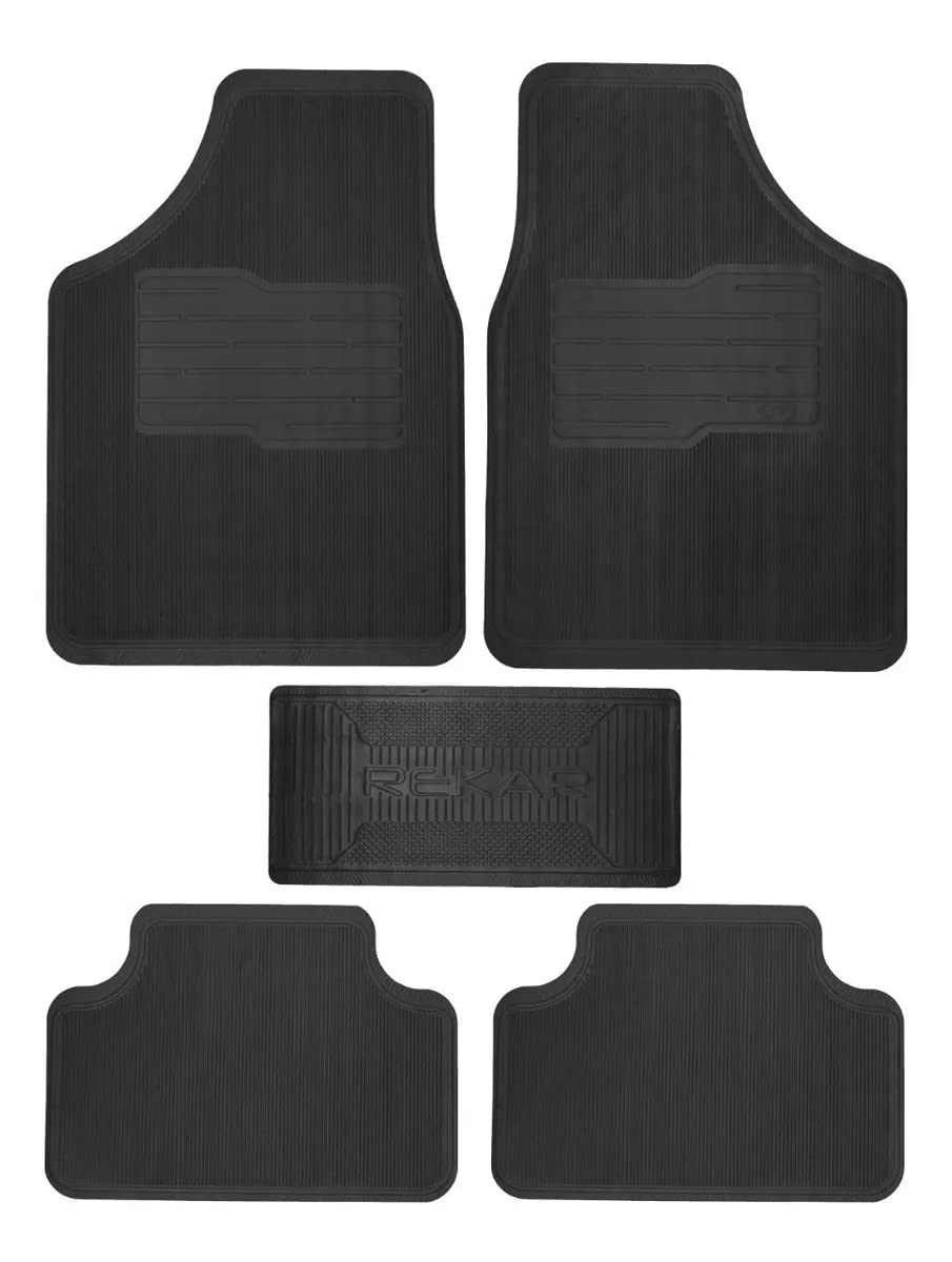 Jogo de Tapetes Automotivos Emborrachados Universal para Carros (Kit 4 Peças)
