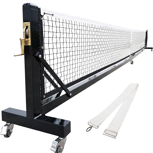 Seliyoo Pro Portable Pickleball Net System Portable Pickleball Net Outdoor,Heavy Duty Premium-Grade Brass Winder 22 FT Regulation Size Pickleball Court Equipment Indoor or Outdoors