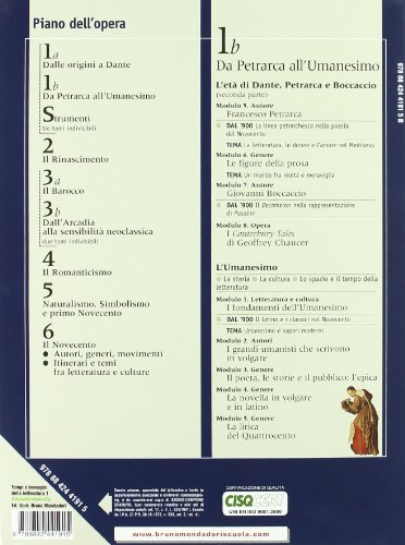 Tempi e immagini della letteratura. Modulo A-B