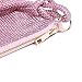 YUWITA Pink Purse for Women Rhinestone Evening Bag Sparkly Mini Handbags (Pink)