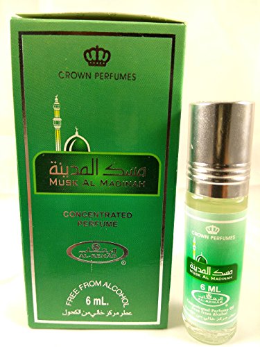 Musk Al Madinah By Al Rehab Floral Musk Oud Perfume Oil 6ml Roll On PACK OF 2