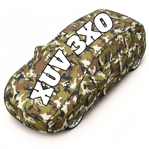 Image of Superior Grade Quality Xuv3xo Cover (All Variants) Car Body Cover - 100% Waterproof Custom Fit with Mirror Pockets | Triple-Stitched Elastic Design, Heat Reflective, Anti-Dust, All-Weather