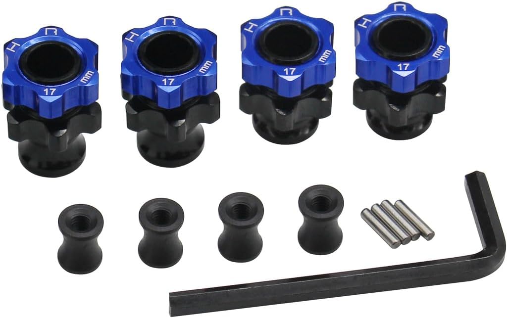 Hot Racing TE117FL Light Weight 17mm Aluminum Hubs F+3mm - TRA 1:10 2WD
