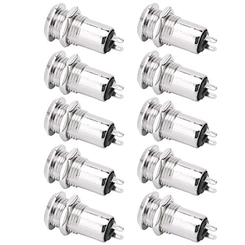 Interrupteur à clé 220V 12mm lot de 10 commutateurs de commande 3A