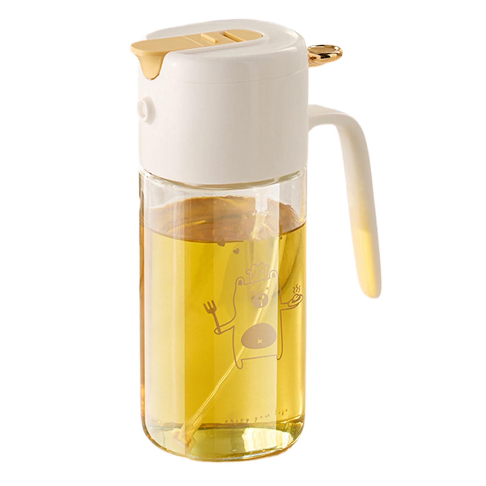 Oil Spray Bottle - 550ml Oil Sprayer For Cooking | 2-in-1 Olive Oil Sprayer & Dispenser | Mist Olive Oil Dispenser | Kitchen Accessories, Kitchen Gadgets For Air Fryer, Salad, BBQ