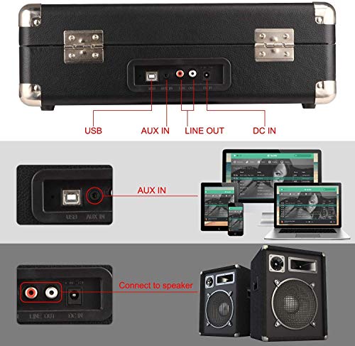 DIGITNOW-Belt-Drive-3-velocita-stereo-portatile-Giradischi-con-altoparlanti-integrati-supporta-uscita-RCA-35mm-AUX-INJack-per-cuffie-MP3-telefoni-cellulari-della-riproduzione-musicale 51M2ZzaAIrL. SL500