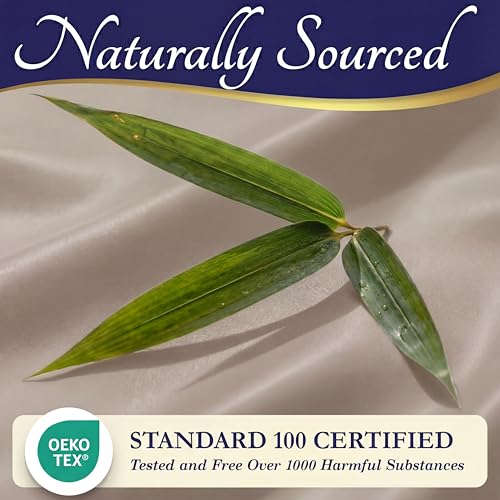 Image of DECOLURE 100% Viscose Derived from Bamboo Sheets Twin Size - Luxury 3 Pc Naturally Cooling Sheets, Ultra Soft Bed Set - Deep 17 inch Pockets, Durable Double Stitching, Oeko Tex Standard (Taupe)