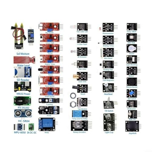 Kit de módulo de sensor 45 en 1 para Arduino y Raspberry Pi en proyectos de robótica 3
