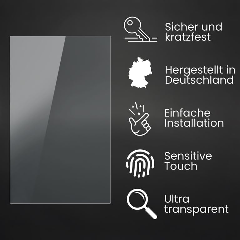 Bruni Screen Protector compatible with JVC KW-M875BW Protector Film, crystal clear Protective Film (2X)