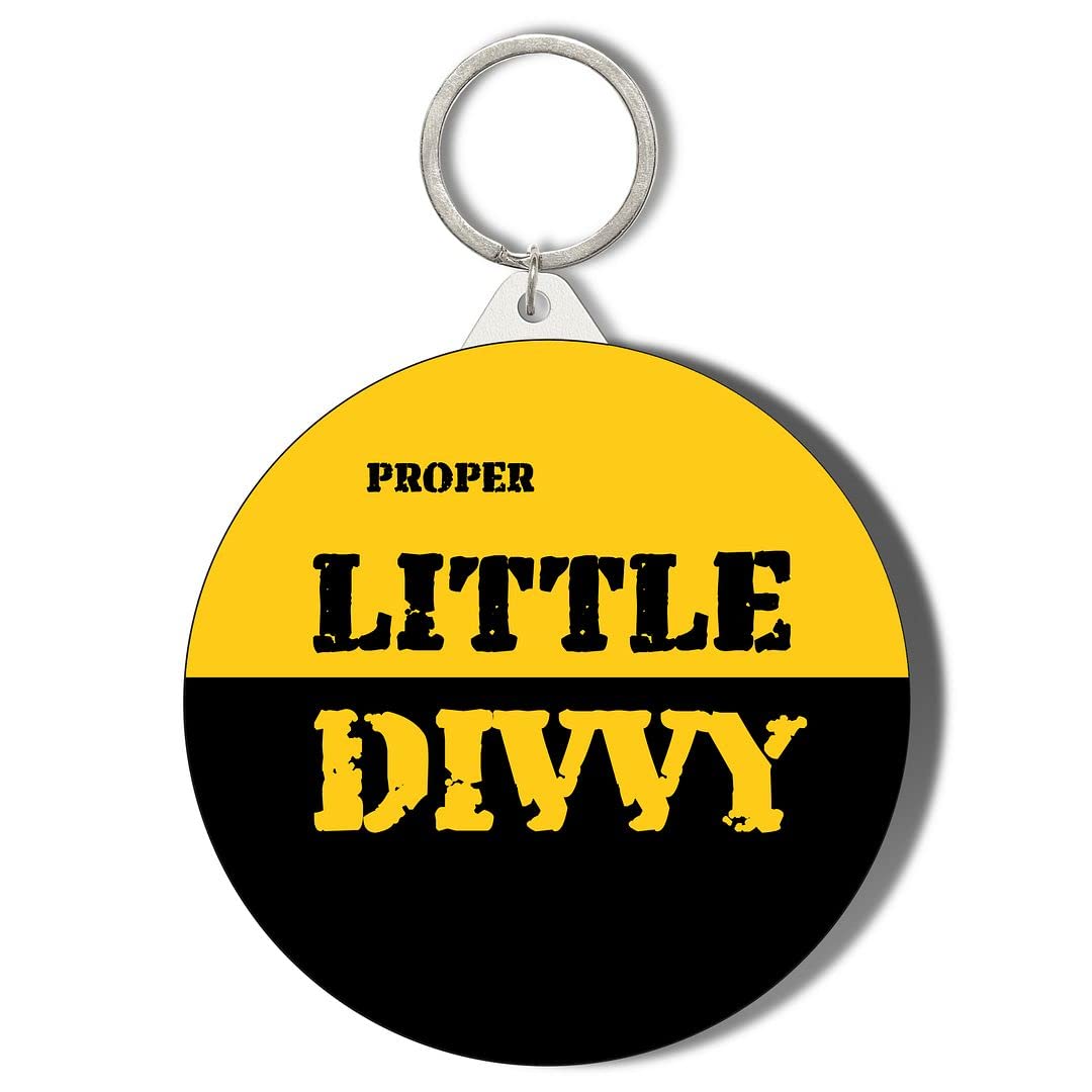 Gift InsanityGift Insanity PROPER LITTLE DIVVY LARGE 58mm ROUND KEYRING