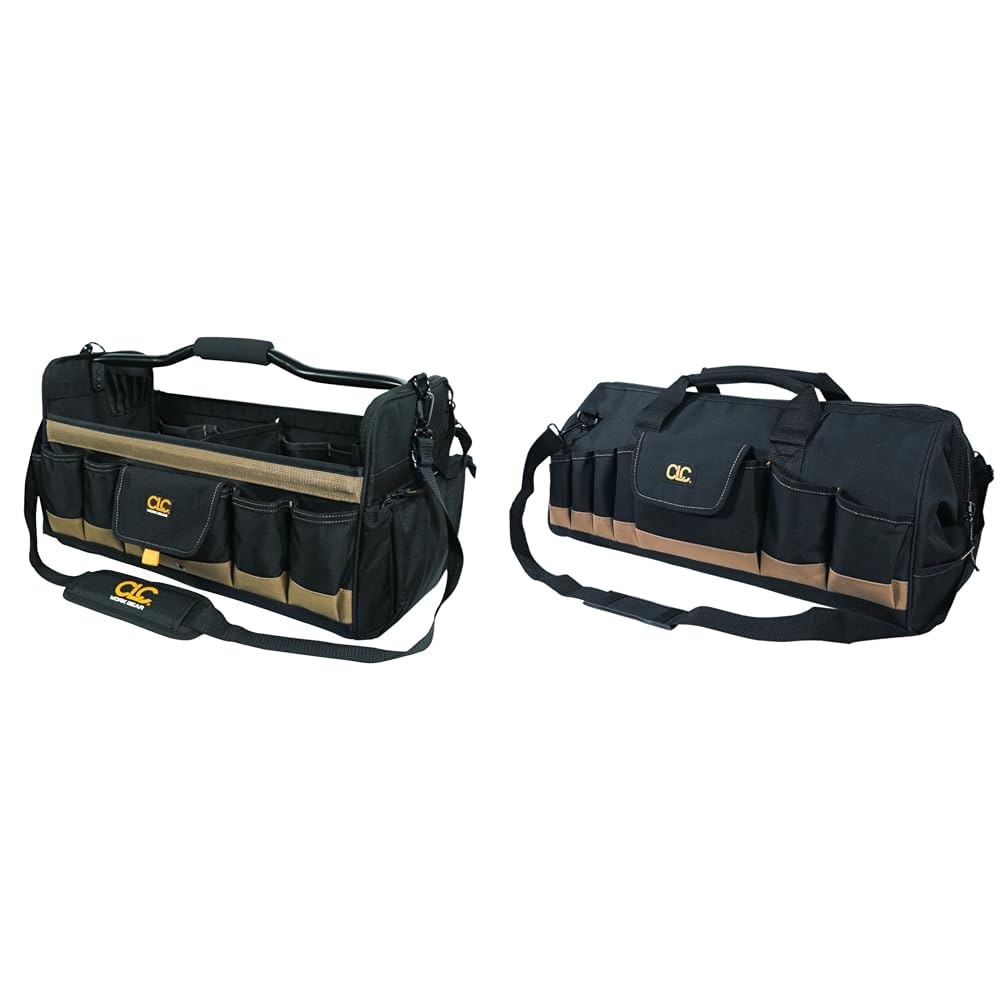 Custom Leathercraft WORK GEAR 1579 20 Inch Open Top Soft Sided Tool Box 27 Pockets aft 1164 24
