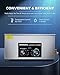 CREWORKS Ultrasonic Cleaner with Heater and Timer, 480W 22L Professional Ultrasonic Cleaning Machine, 5.8 gal Stainless Steel Cleaner with Knobs for Tool Jewelry Watch Glasses and More