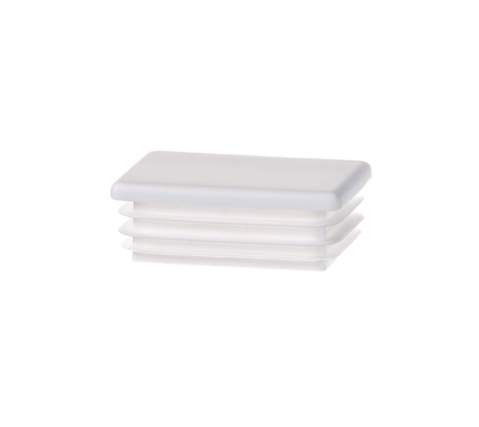 Emfa White Lamellar Plugs End Caps For Rectangular Pipe 30X15 Mm 1 Pcs. Ral 9010 Plastic End Caps 3X1,5 Cm ®